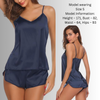 Pleasing Strings Women Pyjamas Set Satin Pjs with Cami Top Nightwear