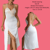 Women Satin Nightgown Silk Chemise V Neck Negligee Sleepwear with Adjustable Straps