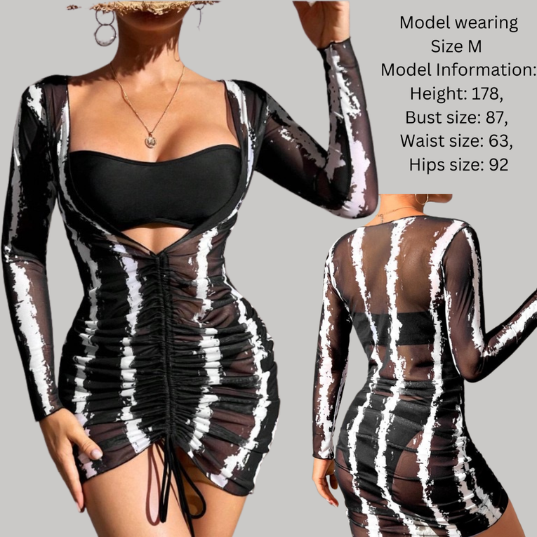 Women's 3 Piece Bikini Set Swimsuit: Off Shoulder Curvy Top, Bikini Bottoms with Beautiful Black Cover Up Bathing Suit