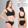 Pleasing Strings Women's Wireless Ribbed Knit Bra & Panty Set