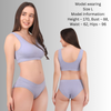 Pleasing Strings Women's Wireless Ribbed Knit Bra & Panty Set