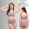 Pleasing Strings Women's Wireless Ribbed Knit Bra & Panty Set