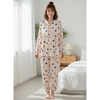 Women Polka Dots Peplum Style 2pcs Loungewear