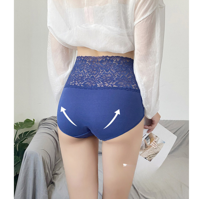 Pleasing Strings Women's Cotton High Waist Tummy Control Panties Set of 3