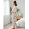 Women Polka Dots Peplum Style 2pcs Loungewear