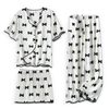 Women Classic Bow Print 3pc Nightwear Set | Women Loungewear Set