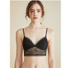 Women Sexy Lacy Black Wireless Bra