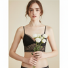 Women Sexy Lacy Black Wireless Bra