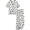 Women Classic Bow Print 3pc Nightwear Set | Women Loungewear Set