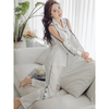 Women Ivory Luxe Satin Co-Ord Set | Women Cold-Shoulder Satin Lounge Co-Ord Set | Loungewear Set