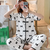 Women Classic Bow Print 3pc Nightwear Set | Women Loungewear Set