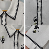 Women's Silk Satin Panda Print Button Down Loungewear Set