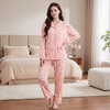Women’s Pink Floral Printed Night Suit Set