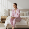 Women Classic Full Sleeves Button Down Cotton Pj Set