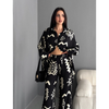 Women Abstract Lines Co-Ord Set | Women Loungewear Set | Travel Co-ord Set