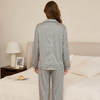 Women's Grey Polka Dot Pajama Night Suit