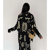Women Abstract Lines Co-Ord Set | Women Loungewear Set | Travel Co-ord Set