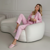 Women Classic Full Sleeves Button Down Cotton Pj Set
