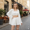 Women 3pcs Stylish Cotton Co-ords Set