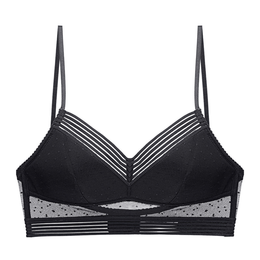 Women Low Back Wireless Lifting Lace Bra Set