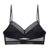 Women Low Back Wireless Lifting Lace Bra Set
