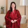 Pleasing Strings Women 1pc Slight Stretch Long Robe