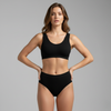 Pleasing Strings Women's Wireless Ribbed Knit Bra & Panty Set