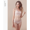 Women Low Back Wireless Lifting Lace Bra Set