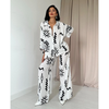 Women Abstract Lines Co-Ord Set | Women Loungewear Set | Travel Co-ord Set