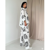 Women Abstract Lines Co-Ord Set | Women Loungewear Set | Travel Co-ord Set