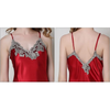Pleasing Strings Women's Lace Silk Satin Nightgown
