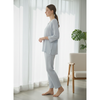Women Soft Crinkle Cotton 2pc Loungewear Set | Pure Comfort Relaxed Cotton 2-Pc Set