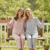 Women 2pcs Soft Lace Trim Lined Nighwear | Women Classic 2pcs Loungewear