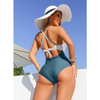 Pleasing Strings Women's 1pc Tummy Control High Waist Cutout Swimsuit