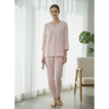 Women Soft Crinkle Cotton 2pc Loungewear Set | Pure Comfort Relaxed Cotton 2-Pc Set