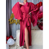 Pleasing Strings Women 1pc Slight Stretch Long Robe