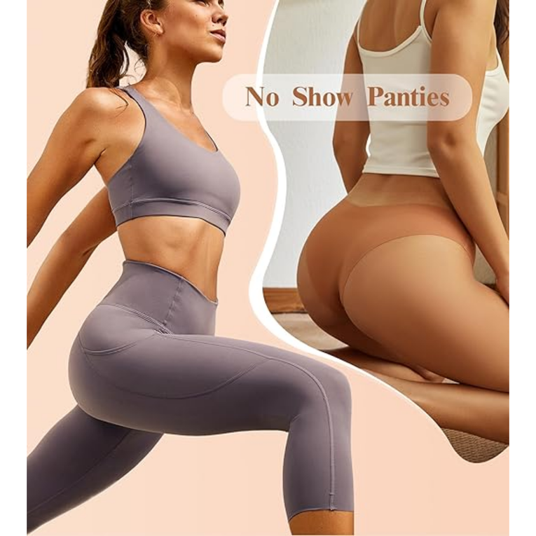 Pleasing Strings Seamless Bikini Set for Women Sexy V-Waisted Stretch Underwear