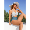 Pleasing Strings Women's 1pc Tummy Control High Waist Cutout Swimsuit