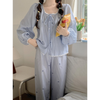 Women 2pcs Soft Lace Trim Lined Nighwear | Women Classic 2pcs Loungewear