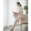 Women Soft Crinkle Cotton 2pc Loungewear Set | Pure Comfort Relaxed Cotton 2-Pc Set