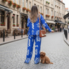 Women Abstract Lines Co-Ord Set | Women Loungewear Set | Travel Co-ord Set