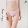 Women Lace Trim Thong Sexy G-String Low Rise Panties T-Back Underpants Set of 3