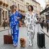 Women Abstract Lines Co-Ord Set | Women Loungewear Set | Travel Co-ord Set