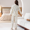 Women’s Floral Printed Cotton Night Suit Set