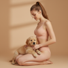 Pleasing Strings Women's Wireless Ribbed Knit Bra & Panty Set