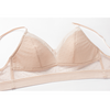 Women Low Back Wireless Lifting Lace Bra Set