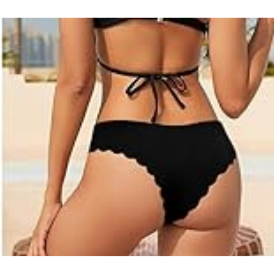 Pleasing Strings Seamless Bikini for Women with Wavy Back