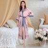 Pleasing Strings Women's Floral Printed Robe Bathrobe Satin Robes
