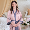 Pleasing Strings Women's Floral Printed Robe Bathrobe Satin Robes