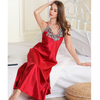 Pleasing Strings Women's Lace Silk Satin Nightgown